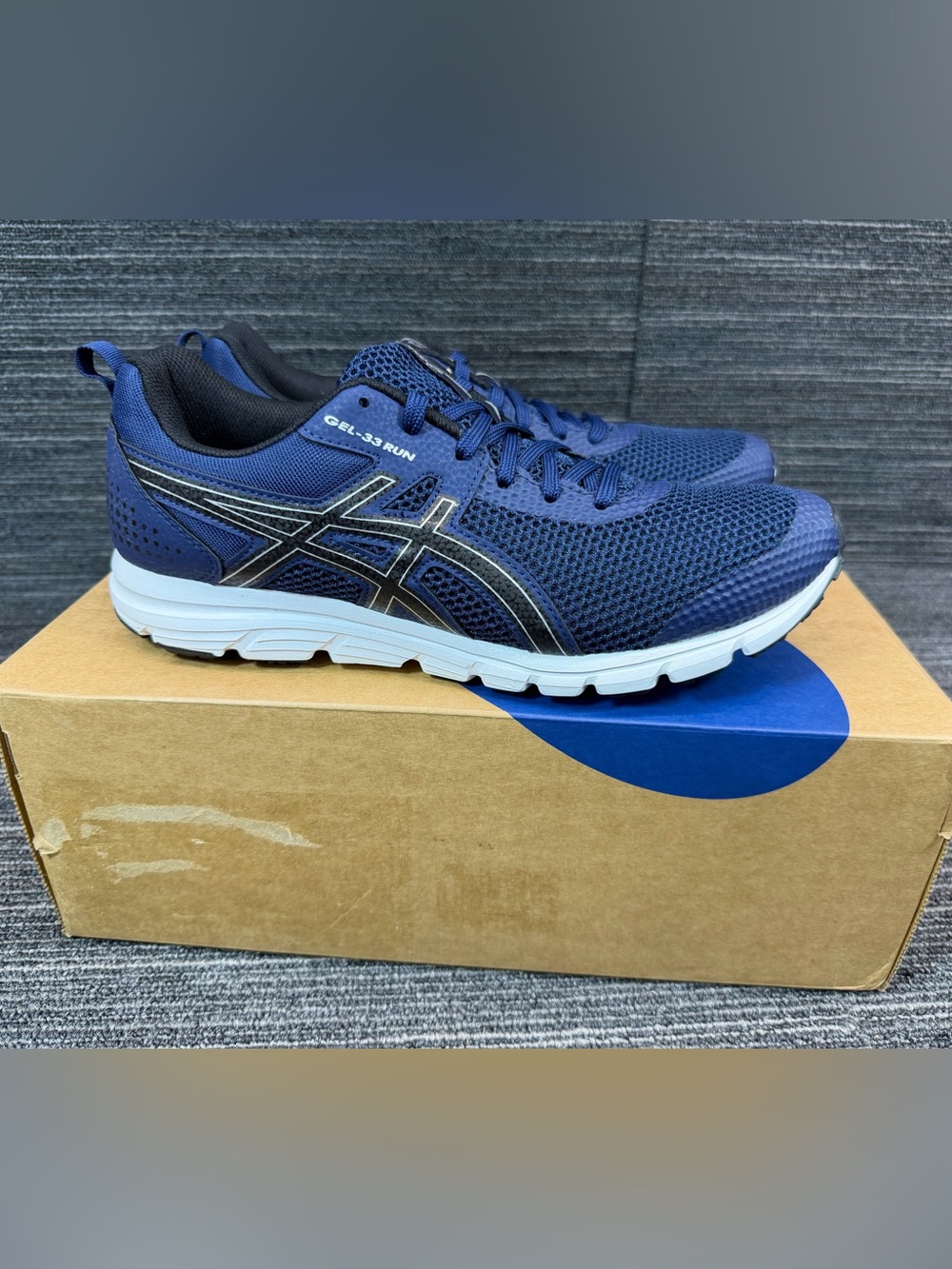 Asics GEL-33 RUN Blue Expanse/Black Men's Running Sneakers Size 10 New